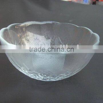 big capacity glass bowl for collecting fruit, water, food