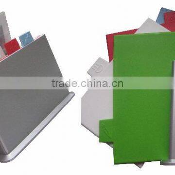 plastic chopping board set with holder,cutting board