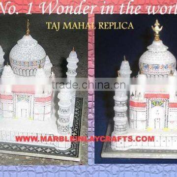 Lovely Handcrafted Marble Taj Mahal Replica