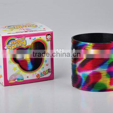 wholesale colorful classic rainbow spring toys/hot sale magic rainbow circle