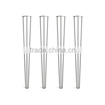 Globla supplier Metal 40 inch chrome plating 3 rod iron dining table leg