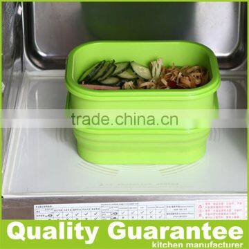 Customized Silicone Bento Box Double-deck Lunch Box Silicone Food Container photo-6