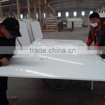 Artificial Quartz Slab White Quartz Stone Artificial Marble for Wholesale photo-3