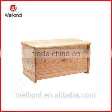 wooden bread box