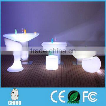 LED Restaurant Table With Chair Dining Table LED Coffee Table CT-8856