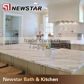 Polished Chinese carved marble kitchen table top
