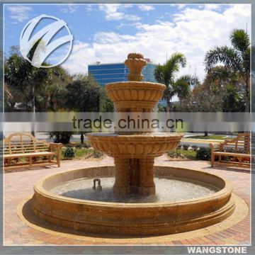 Hand carving outdoor granite water fountain