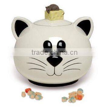 ceramic pet treat jar