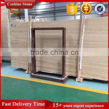 Polished Beige Stone Italian Travertine Marble Tiles and Slabs photo-3