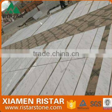 Good Quality China Carrara Grey White Marble Cut to Size