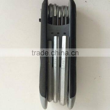 Factory Directly Galvanization Folding Type 8PC Allen Wrench Hex Key Hand Tool Set photo-2