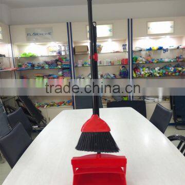 cheap plastic long handle dustpan and broom set