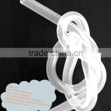 Clear Elastic Silicone Rubber Tube