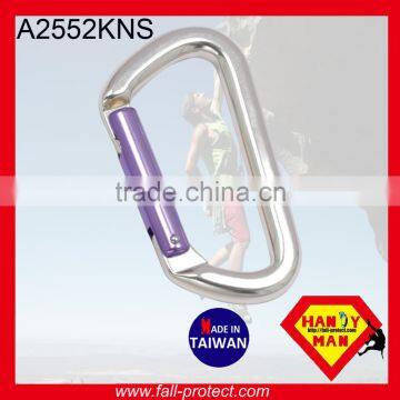 28KN Super D Type Rock Climbing Aluminum Carabiner With Straight Gate photo-2