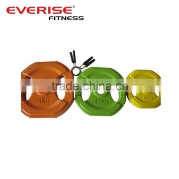 Olimpic square weight plates with two handles/color plate/10kg/15kg/20kg olimpic bumper plates