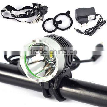 2016 hot rechargeable 5V USB LED Headlamp Headlight Bike Bicycle front Light 3 Modes Front Torch