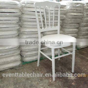 White Wooden Napoleon Chair for Wedding Party Rental photo-6
