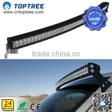 52 inch 300w curved LED work light bar for truck SUV 4WD boat UTE driving ATV