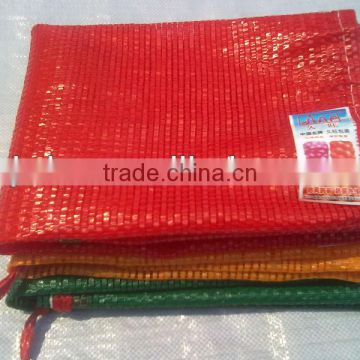 100% New Material vegetable and fruit Plastic Mesh Bag with different colors