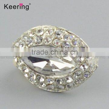 Keering-style Hotsale Horse-eye Full Shiny Rhinestone Button for Decoration WBK-1468 photo-3