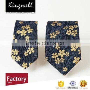 Custom digital printing 100% silk fabric for men's neck ties