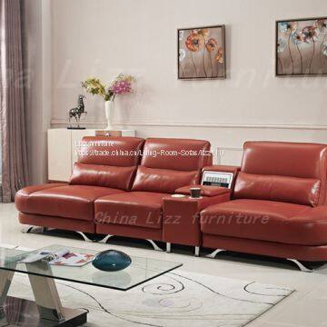 China Leisure Italy Leather Sofa Divan Furniture photo-4