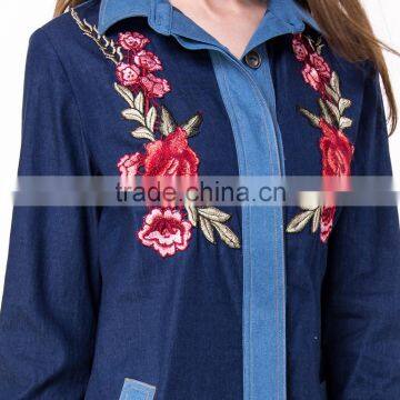 Domin Fashion Denim Styles Latest Embroidery Dress Designs photo-2