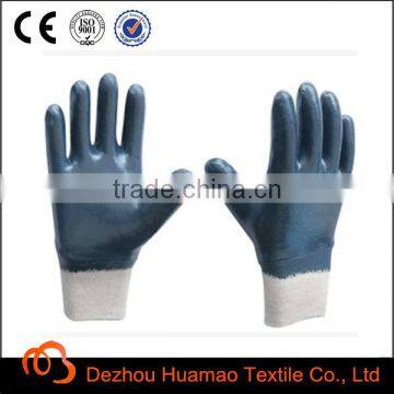 hand gloves Nitrile coated safety cuff Industrial work gloves