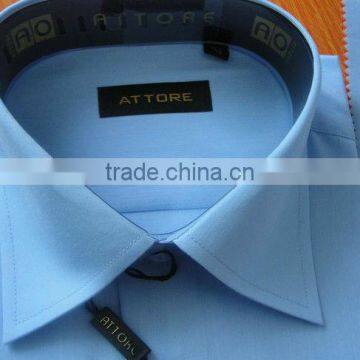 Classic Blue Ofiice Shirts For Man Mercerized Cotton Shirts photo-2