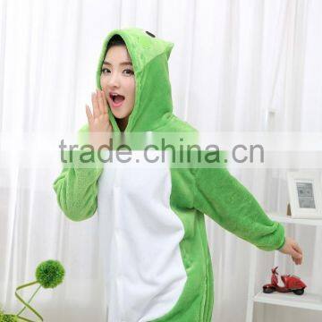 Flannel Cartoon Adult Animal Jumpsuit Animal Pajamas Jumpsuit Frog Design photo-4
