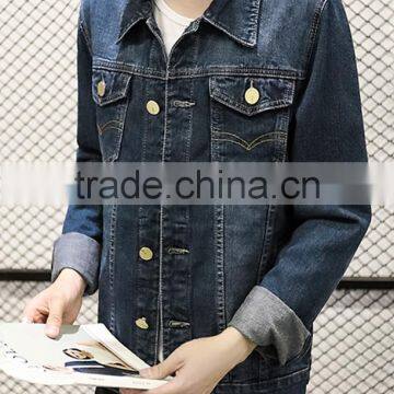 SZXX Customized Quility Embroidered Logo coat mens denim jacket