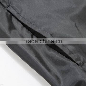 Manufacturer From Jiangxi Men's Waterproof Jacket Black Color Open Fly With Zipper 100% Polyester AC Coated With 1x1 Rib photo-5