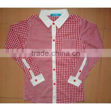 wholesale checked polo collar shirt stock lot
