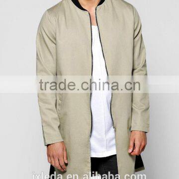 Custom long sleeves mens Zipper-up winter thick jersey jackets