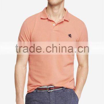 2015 New Trendy Collar Design Mens Slim Fit Pique Different Color Collar Polo Shirt Wholesale photo-2