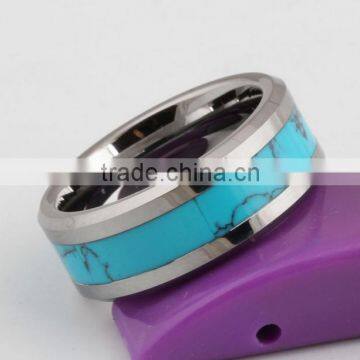 Popular Style Red Diamond Gemstone Titantium Rings Women Loved Titanium Finger Rings for Engagement Party 2016 photo-4