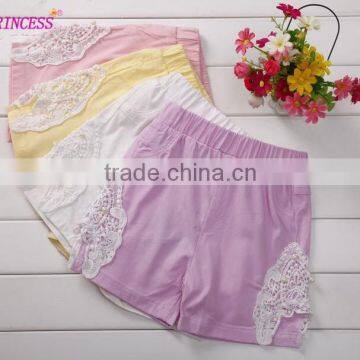 China Wholesale Girl Shorts Summer Style Kids Shorts, Korean Girl Holiday Style Lace Shorts