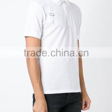 Custom Men White Harness Brand Polo Shirt photo-3