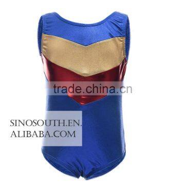 2017 One-piece Shining Double-V Gymnastics Athletic Leotard for Little Girls