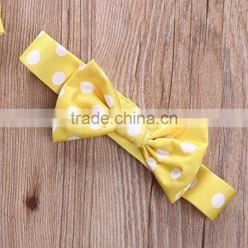 Girl Yellow Polka Dot Swimsuit Baby Summer Pageant Wears photo-4