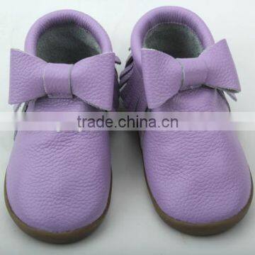 Wholesale Durable Fashion Hard Sole Toddler Baby Handmade Leather Shoes photo-5