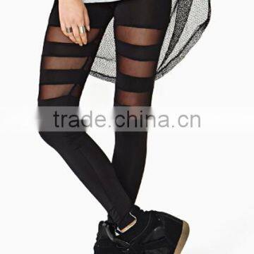 EY0104L New Fashion Women High Waist Hollow Out Leggings photo-2