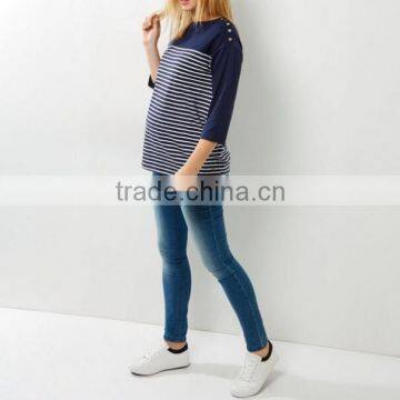 Maternity Wear Striped t Shirt Pregnancy Clothes