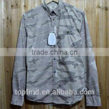 100% COTTON Long Sleeve Men Camouflage Shirt photo-2