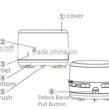 Cute Mini Desk Table Dust Keyboard Dust Vacuum Cleaner Sweeper Unique Small Vacuum Hand Held Sweeper For Home Office photo-5