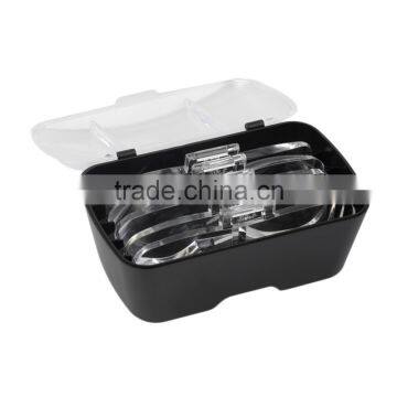 2017 Hot Selling 2 LED Headband Glasses Illuminated Magnifier Loupe Single/Bi-plate Magnifications 5 Lens photo-4