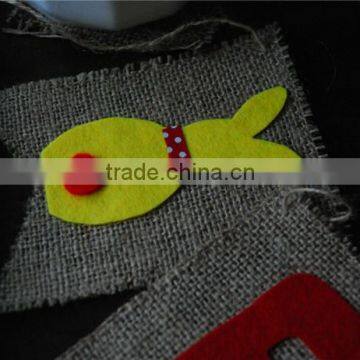 Easter Garland & Burlap Bunny Garland & Felt Easter Garland For Home Decoration photo-2