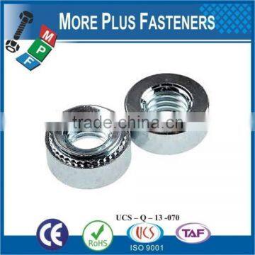 Made in Taiwan Aluminum Clear Passivated Zinc Steel Stainless Steel Nonlocking Floating Self Clinching Nut photo-3
