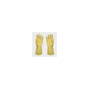 Unlined Household Latex Gloves , Kitchen cleaning latex glove