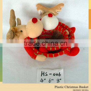 China supplier Newest handmade Mini Plastic Basket Christmasgift